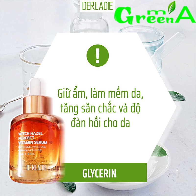 Serum Derladie Witch Hazel Perfect Vitamin Tinh Chất Serum 35ml Giảm Mụn, Giảm Thâm Sẹo Rỗ Chính Hãng Nhập Khẩu | BigBuy360 - bigbuy360.vn