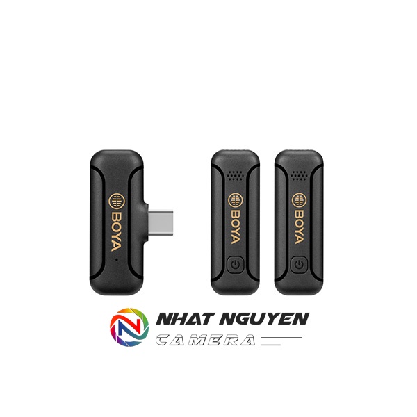 Micro không dây BOYA BY-WM3T2-U dành cho điện thoại cổng USB C ( 2TX+1RX - 2 nói)