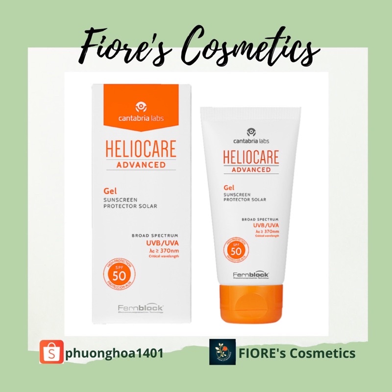 Kem chống nắng Heliocare Advanced Gel SPF 50 50ml