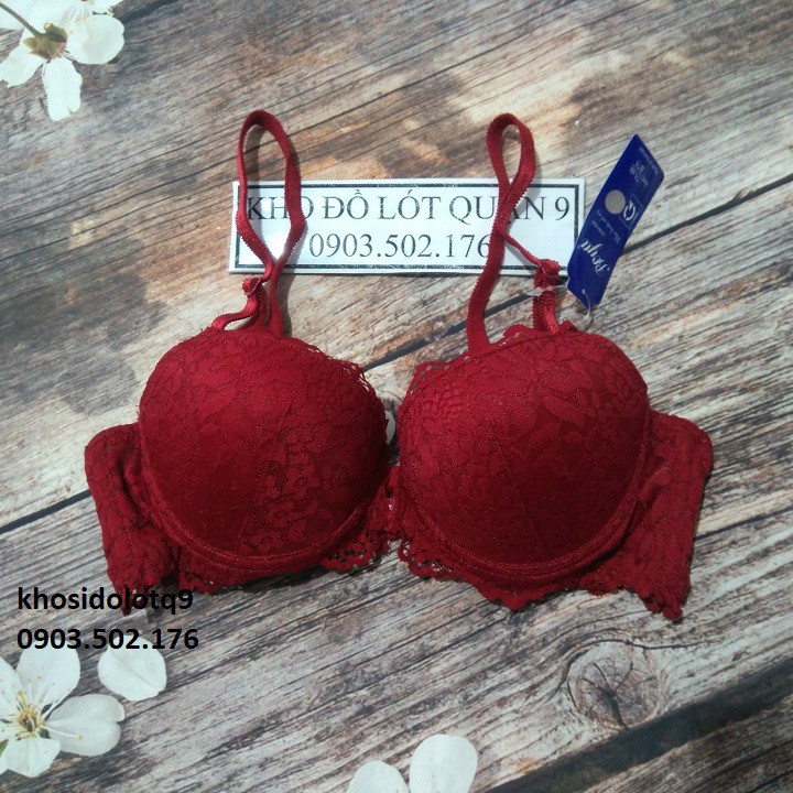 Áo ngực Boya ren mút dày cài trước