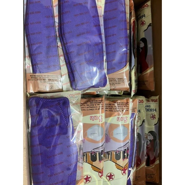 Khẩu trang KF94 màu tím