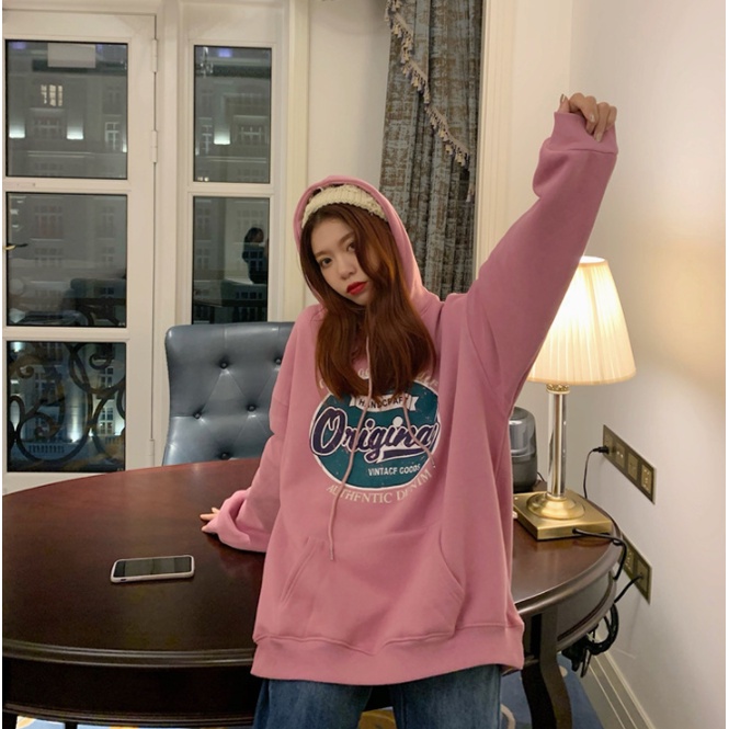 Áo hoodie nam nữ dáng rộng Driginal, áo nỉ hoodie Driginal  màu hồng,ghi,xanh HÓT TREND