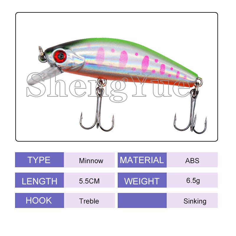 Mồi Giả Thu Hút Câu Cá Hiệu Quả 5.5Cm/6.5g