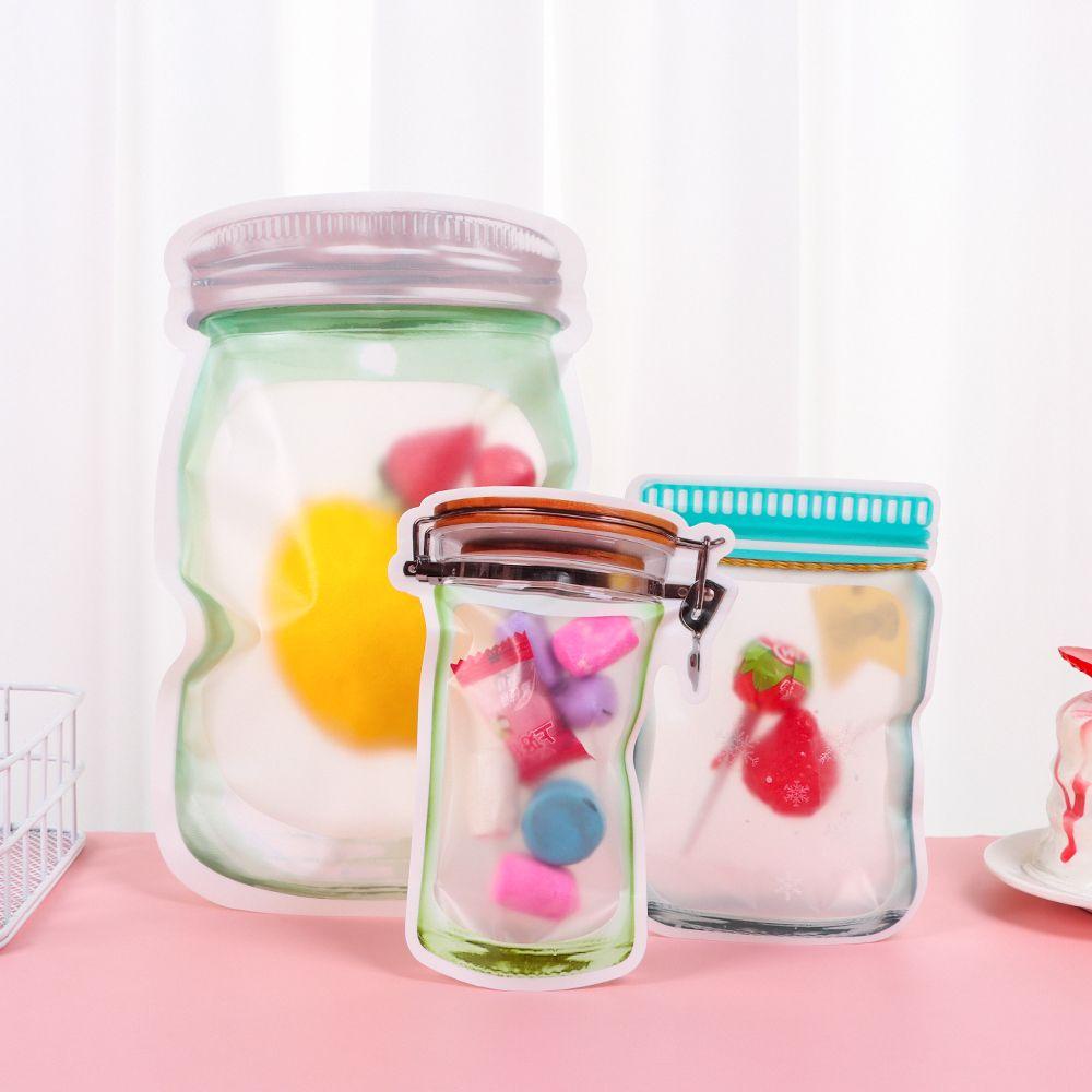 Set 15 Túi Đựng Bánh Quy Có Khóa Kéo Tái Sử Dụng Tiện Lợi