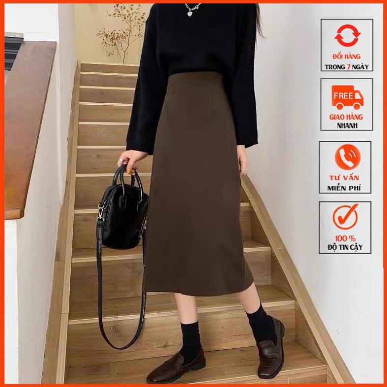 Chân Váy Dài midi trơn mã 306 | BigBuy360 - bigbuy360.vn