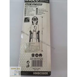 Kìm cộng lực mini INGCO HMBC0808 8'' 20cm