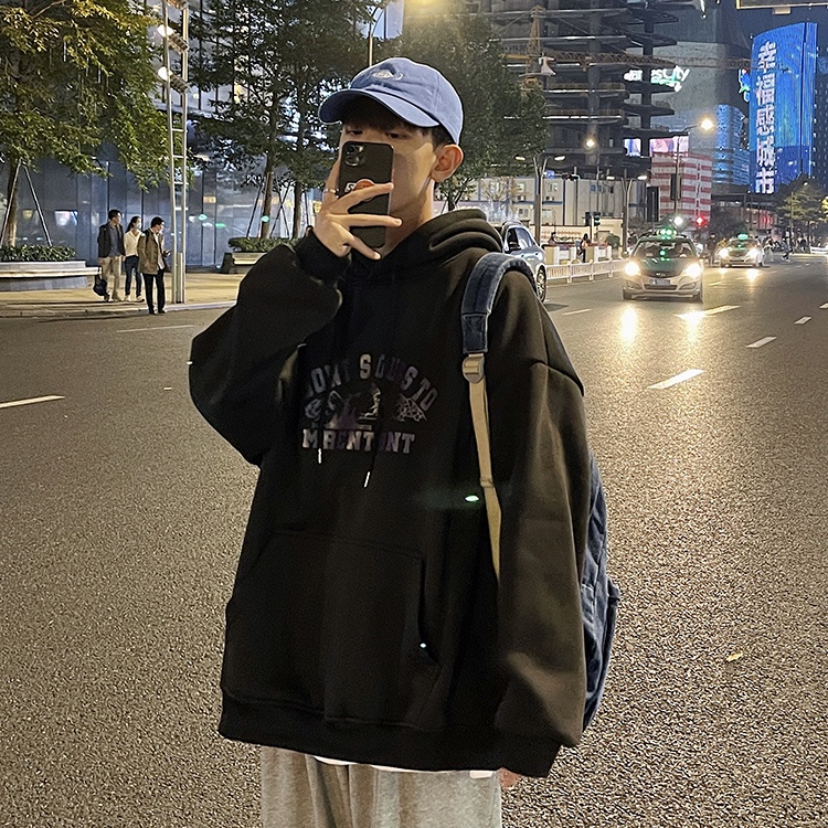 Áo Hoodie Phối Mũ Chùm Đầu ONT Siêu Hot - Nỉ Ngoại Siêu Dày Mịn Ấm Bản Ulzzang Phong Cách