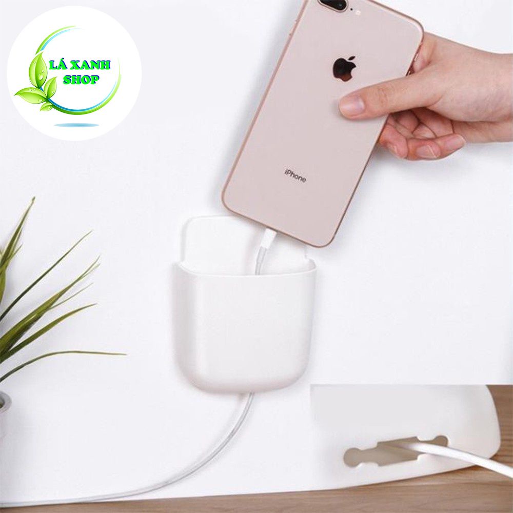 Khay Để Điều Khiển Remote JJ66 Kiêm Giá Đỡ Điện Thoại Treo Tường Đa Năng