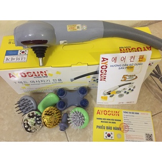 Máy massage cầm tay 7 đầu rung T01 Hàn Quốc chính hãng