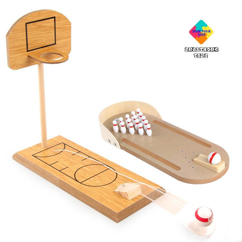 Đồ Chơi Giải Trí – Đồ Chơi Giảm Stress Bóng Rổ Mini và Bowling Mini – SmartHome Toys