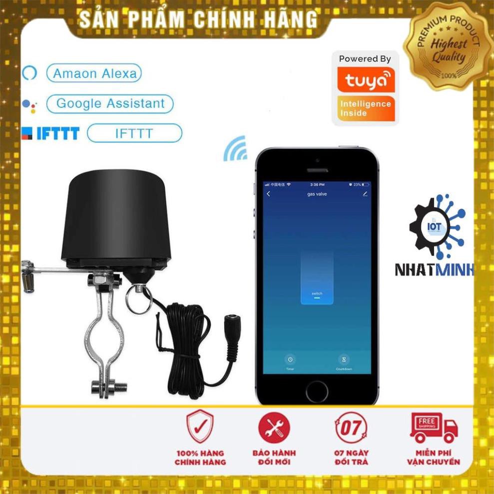 Van nước tự động Tuya, kết nối wifi, điều khiển tắt mở van nước tự động qua điện thoại