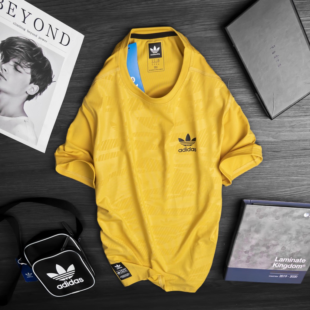 Áo thun thể thao áo thun nam ngắn tay không cổ dập vân cao cấp logo sắc nét AT05 | BigBuy360 - bigbuy360.vn