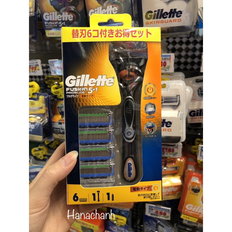( auth) dao cạo râu massage 5 lưỡi Gillette 5+1 Fusion