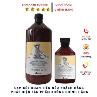 Dầu Gội Tóc Sạch Gàu Davines NaturalTech Purifying Shampoo Chai 250ml - Chai 1000ml Hàng hiệu chính hãng