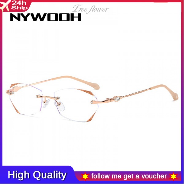 💥🎁Hộp đựng kính miễn phí 🎁💥Kính cận không viền với độ cận 1.0 1.5 2.0 đến 5.0 thời trang giản đơn dành cho nữ
