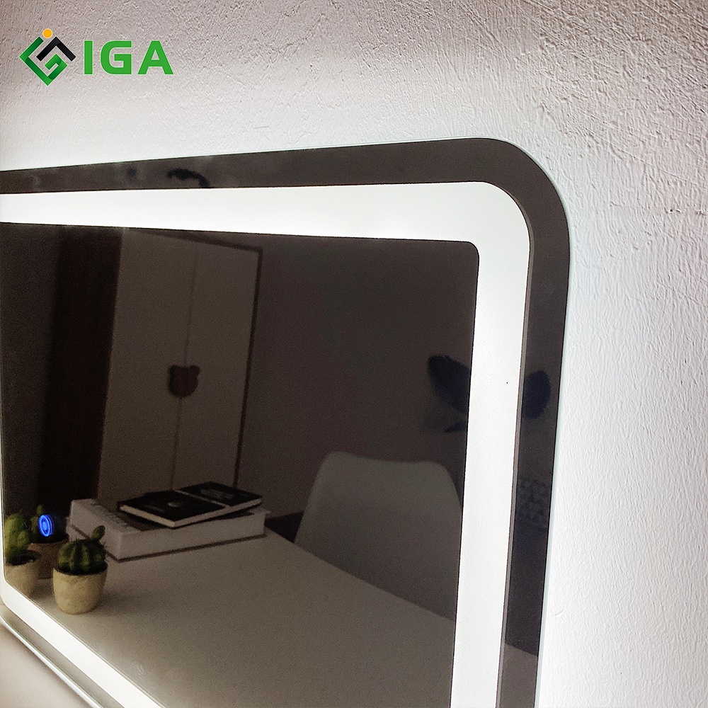 Gương Bàn Trang Điểm IGA Viền Led Mirror T Phong Cách Hàn Quốc - GN20/GN21/GN22/GN23