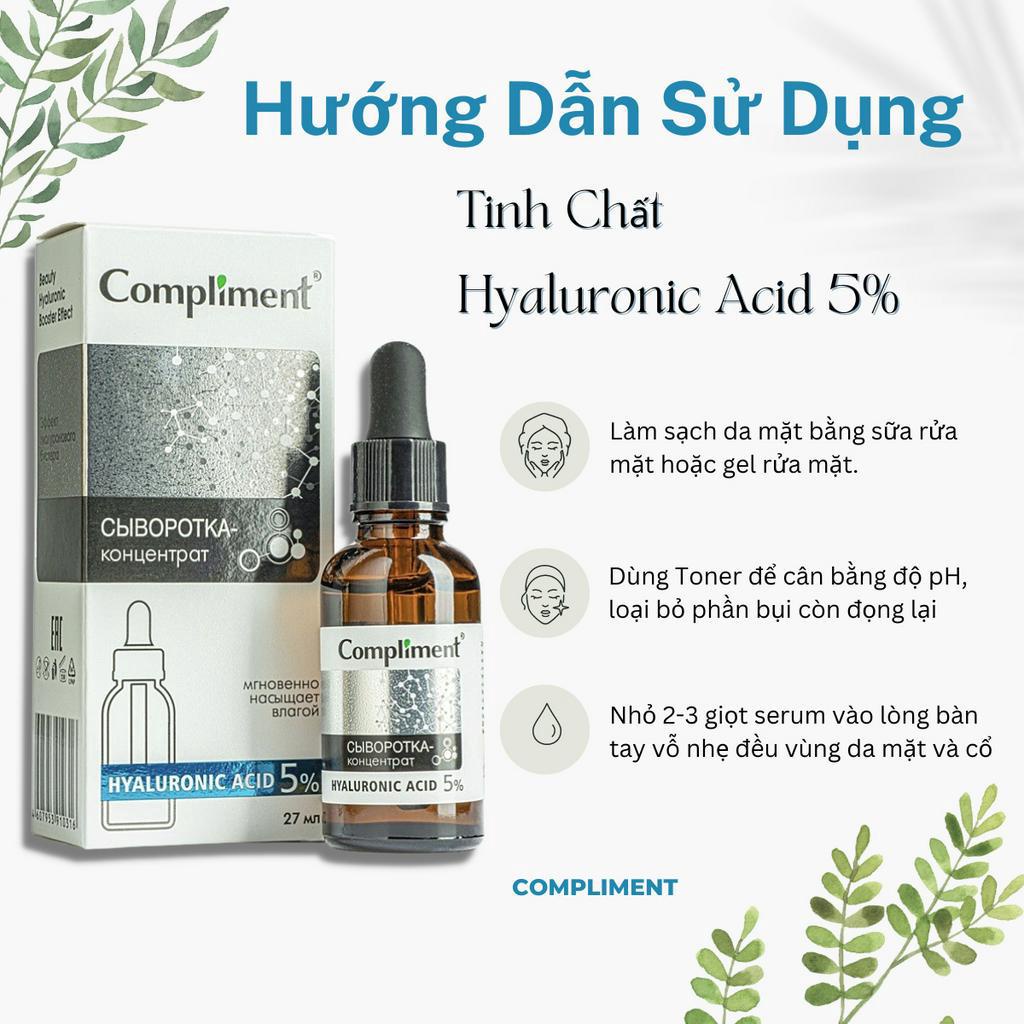 Serum Compliment No Problem Tinh Chất Dưỡng Da B5 BHA 2% Vitamin C Se Khít Lỗ Chân Lông 27ml