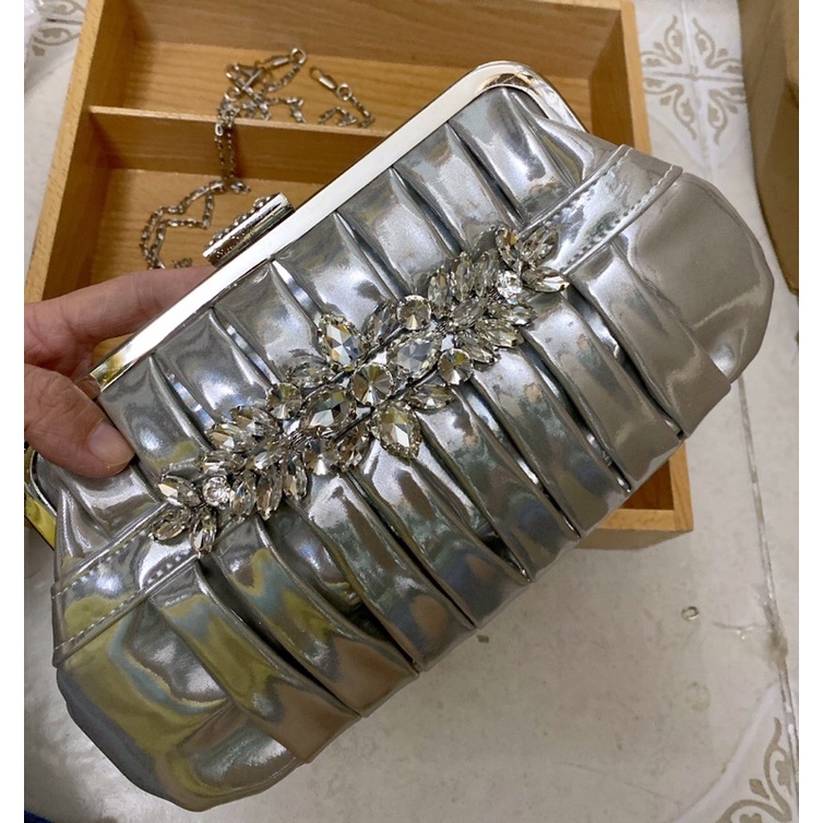 Túi Đầm Đeo Vai Gắn Hoạ  Tiết Cao Cấp