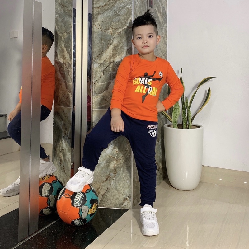 Bộ Quần Áo Thể Thao Bé Trai❤️Bộ dài tay cotton xuất dư cho bé -BT001