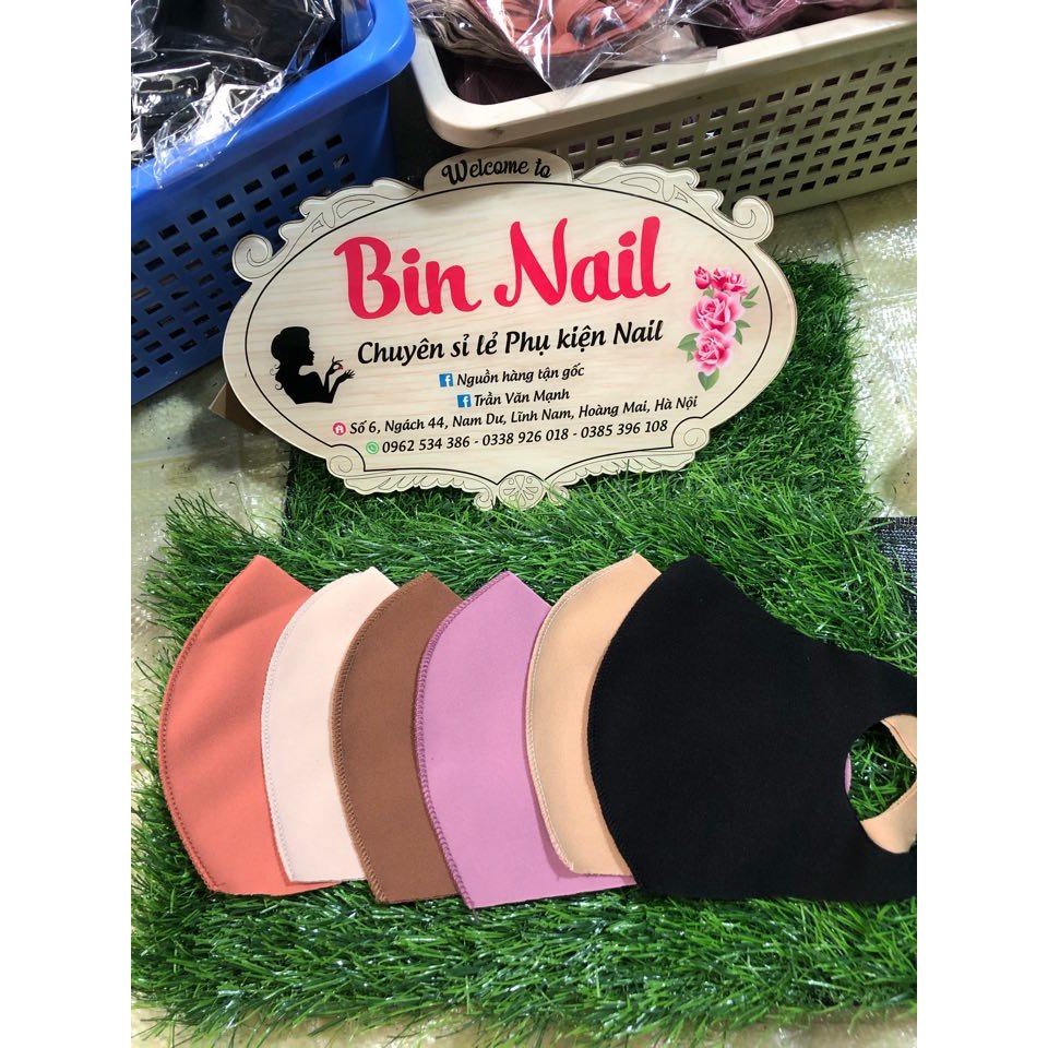 Khẩu trang vải 3D kháng khuẩn 40k/10c hàng Việt Nam chất lượng cao, có thể giặt và tái sử dụng nhiều lần