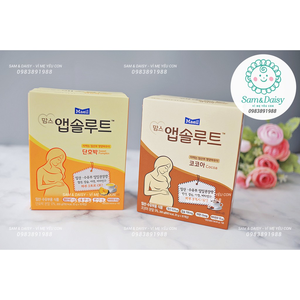 Sữa bầu Hàn Quốc Maeil Absolute Mom Vị Ca Cao dành cho phụ nữ mang thai và cho con bú