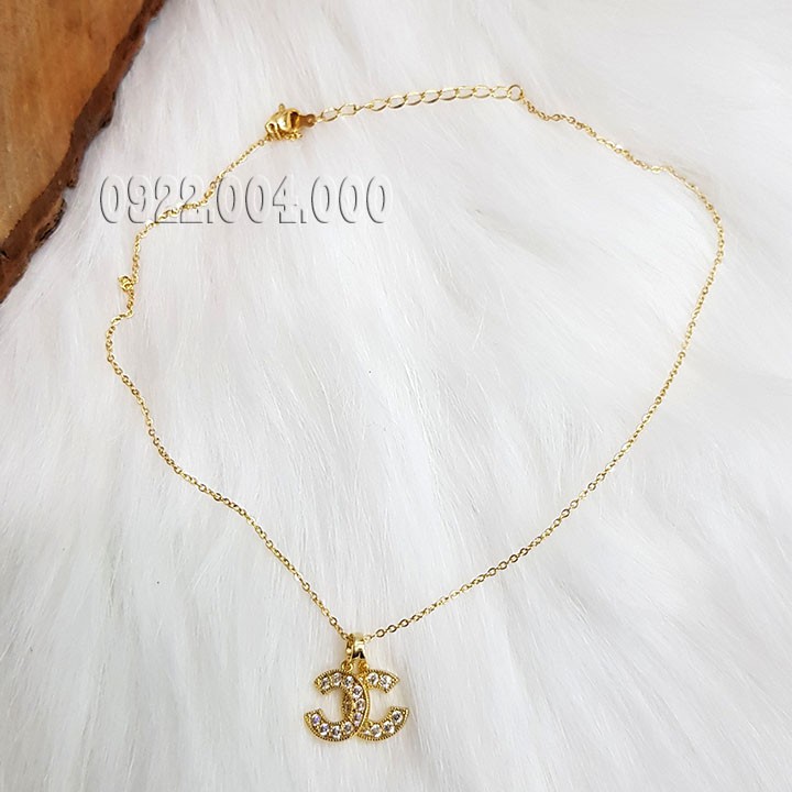 Dây chuyền nữ, dây chuyền chữ X cẩn đá.