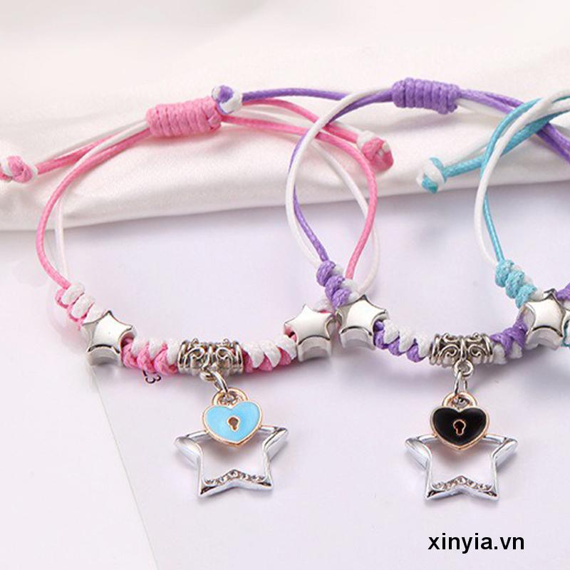 Set 3 Vòng Tay May Mắn Dạ Quang Mặt Trăng / Hoa Thời Trang Cho Cặp Đôi