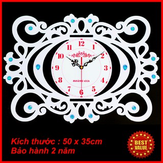[ hàng loại 1 ] Đồng hồ treo tường - kim trôi máy tốt - tặng pin + móc treo - đồng hồ đồng hồ treo tường