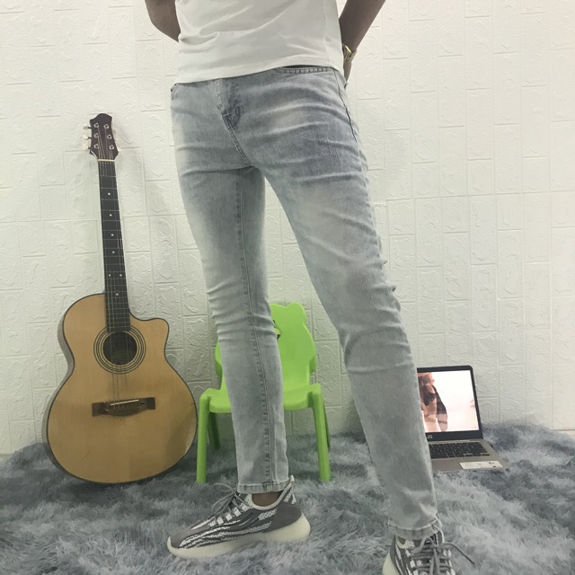 Quần jean nam wash bạc trơn MS 5678 | BigBuy360 - bigbuy360.vn