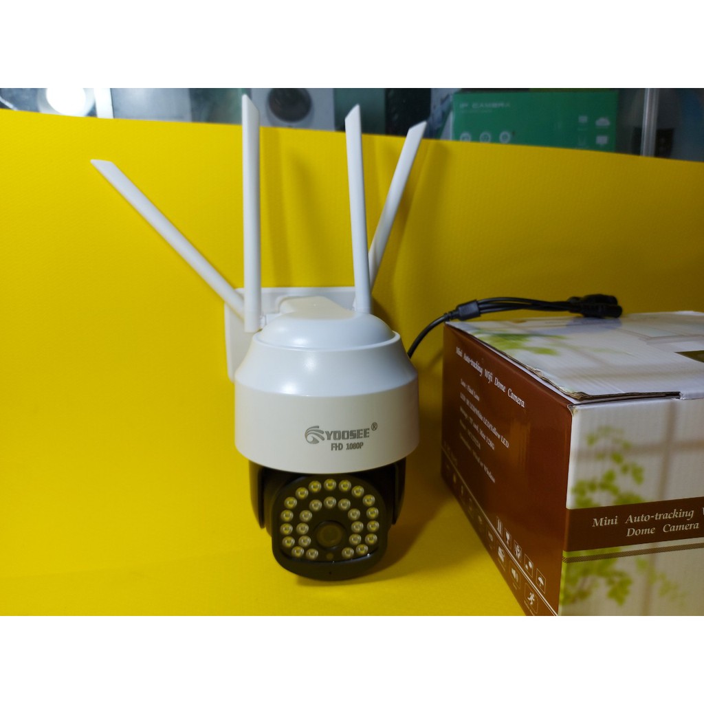 [Mã 267ELSALE hoàn 7% đơn 300K] Camera Wifi Yoosee 27 Led quay đêm có màu, 4 Râu bản Pro ngoài trời, trong nhà 3.0Mpx | BigBuy360 - bigbuy360.vn