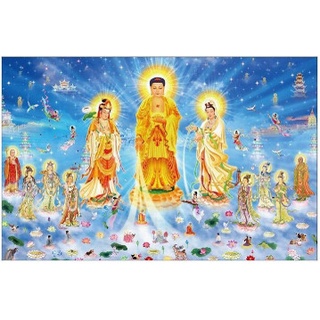 Tranh đính đá phật giáo - đức phật di đà