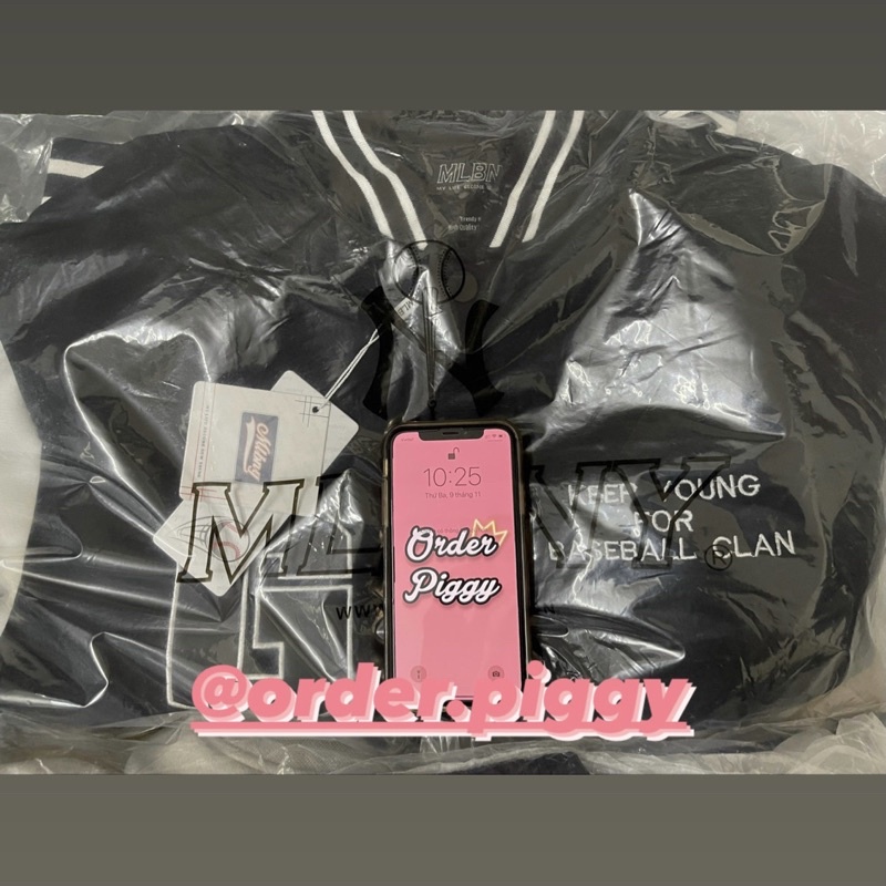 Áo Khoác MLBNY Jacket Nỉ Logo G - Chính Hãng