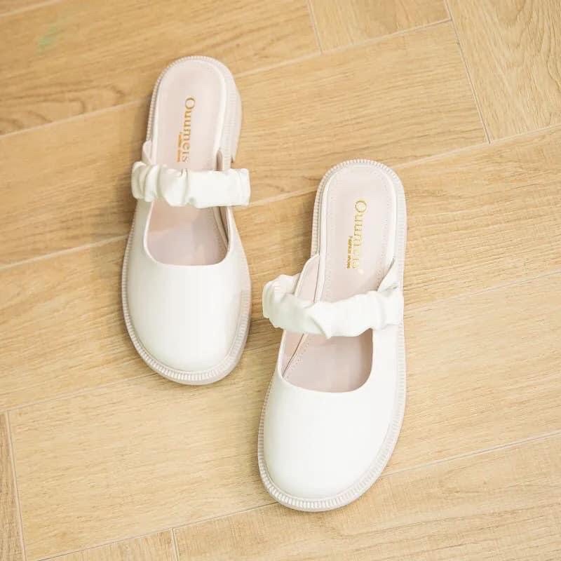 Giày sục quai chun tiểu thư, dễ thương - Giày nữ da cao cấp phong cách Ulzang, công chúa bánh bèo