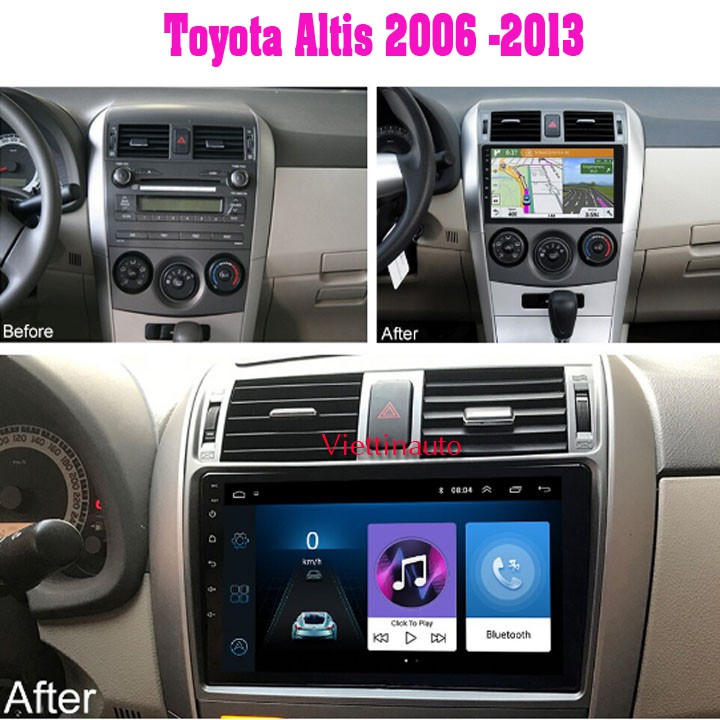 Màn hình Android theo xe Toyota Altis 2006-2013.