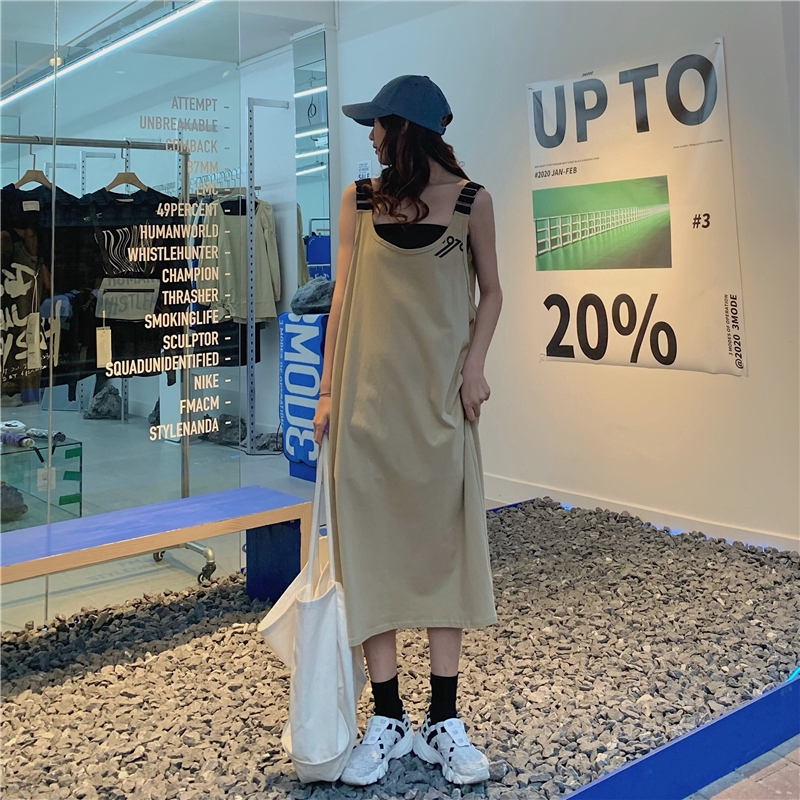 Váy không tay dáng rộng dài thời trang sành điệu cho nữ