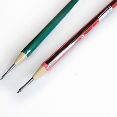 Bút chì kim bấm ngòi to 2.0 cao cấp - Bút chì 2b bằng gỗ văn phòng phẩm - MIYABI STORE