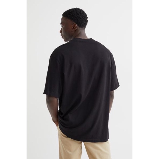 Áo Phông H&M Relaxed Cotton T-shirt size L châu âu