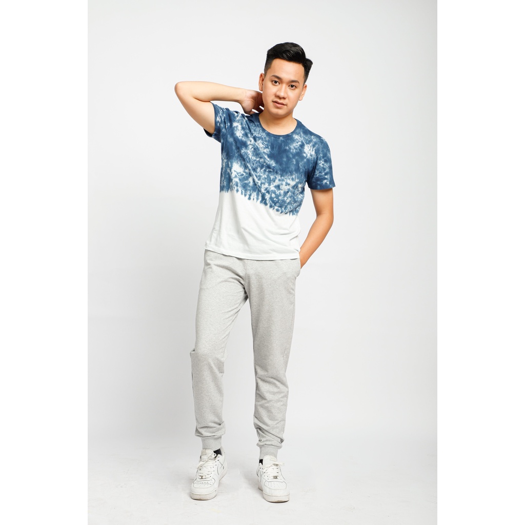 Áo thun nam Tiedye cổ tròn basic vải cotton thoáng mát Regular Fit Novelty 210142N
