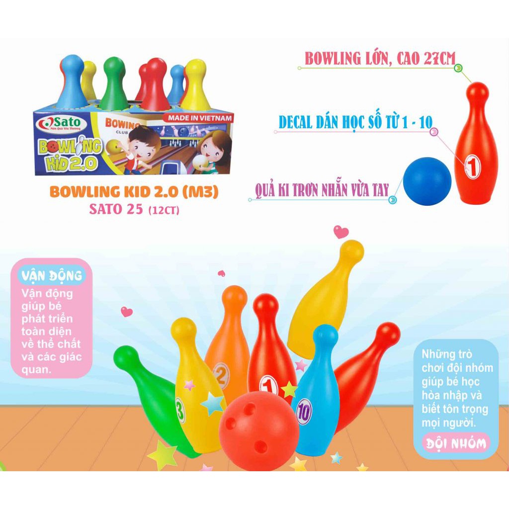 [Nhập mã SPE1631 hoàn 10k xu] Bộ chơi bowling cho bé