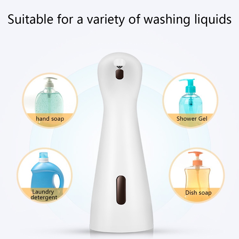 Bình Đựng Xà Phòng Rửa Tay Tự Động Không Cần Chạm Cổng USB Tiện Dụng Cho Nhà Tắm