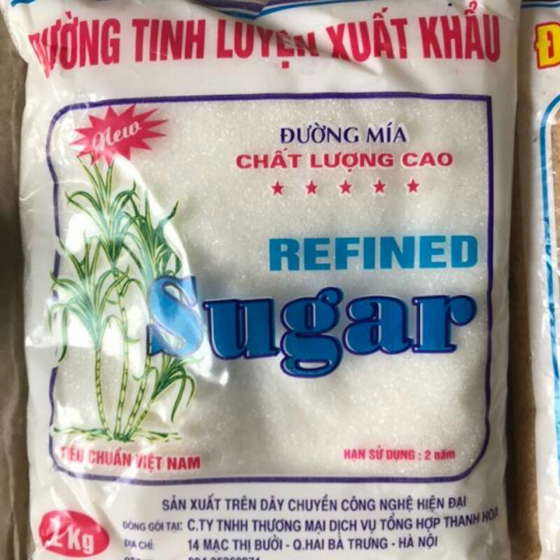 Đường kính trắng xuất khẩu gói 1kg