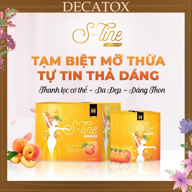 [Mã COSDAY -50K đơn 150K] Trà đào giảm cân S-line detox tea cam kết hàng chính hãng 100%.