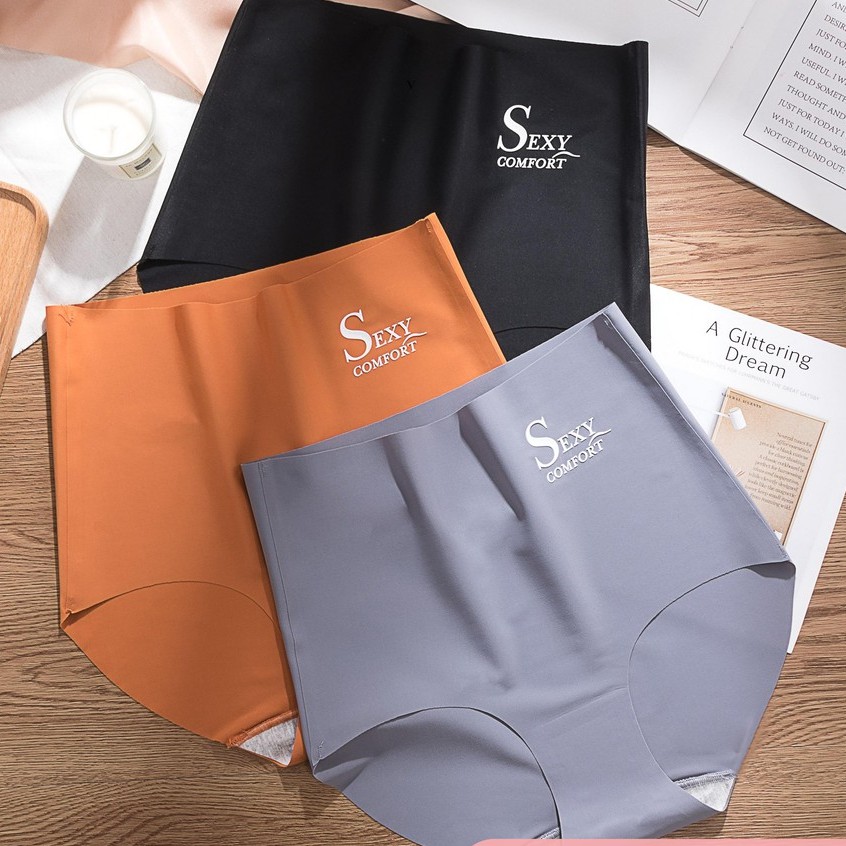 Quần Lót Su Lụa Ép Nhiệt Tàng Hình Không Viền Cạp Cao Gen Bụng QL03 | BigBuy360 - bigbuy360.vn