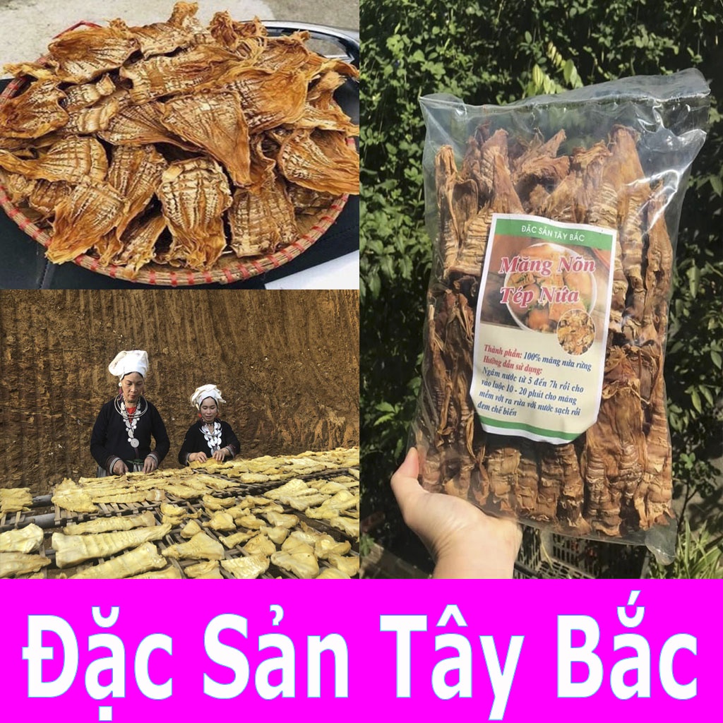MĂNG KHÔ TÂY BẮC✔️ Măng Nứa Khô Loại 1 Điên Biên  ĐẶC SẢN TÂY BẮC Gói 500g- 1kg