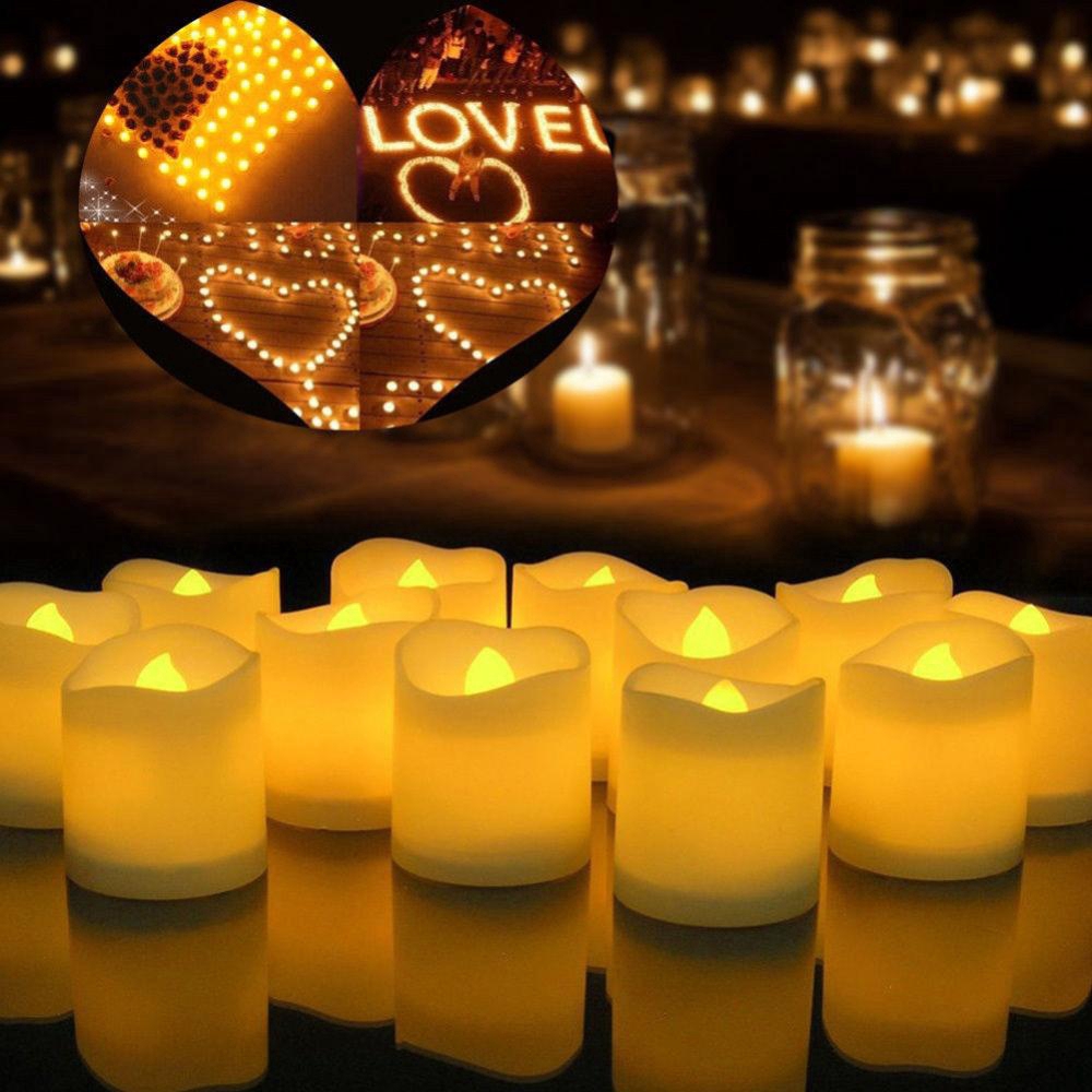 1 PC Creative LED Candle Multicolor Lamp Home Wedding Birthday Party Decoration