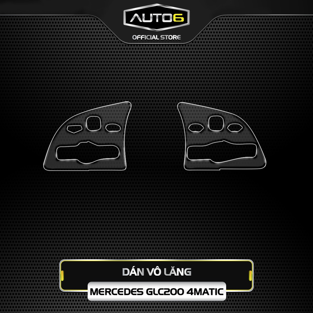 Bộ 5 chi tiết Film PPF trong suốt dán xe MERCEDES GLC200 4Matic 2020-2023 chống xước bảo vệ nội thất ô tô - AUTO6
