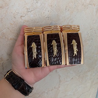 [HÀNG CÓ SẴN] Đầu Khoá Thắt Lưng Da Cá Sấu - Size 3.5cm