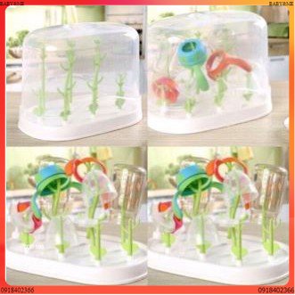 Khay úp bình sữa có nắp cho Bé