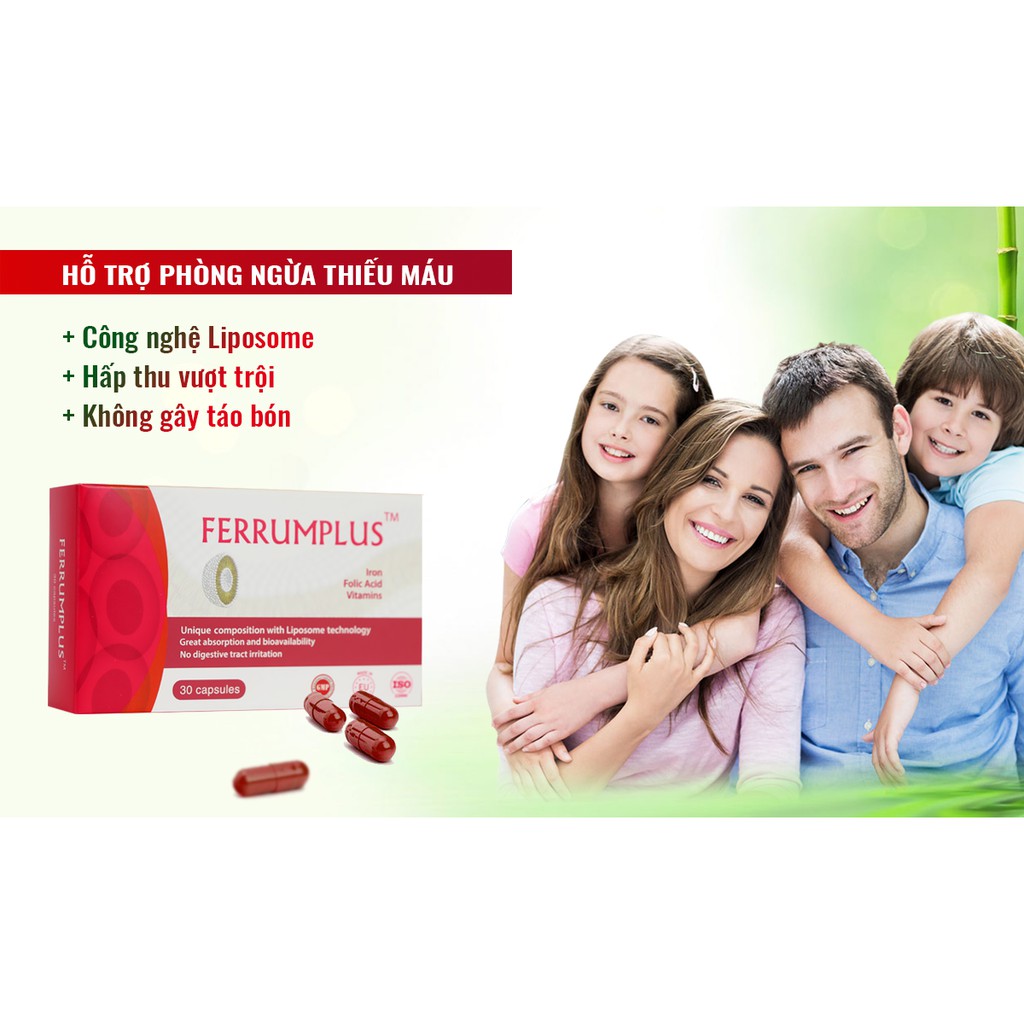 Siro sắt Ferrumplus 120 ml  - Bổ sung Sắt cho mọi đối tượng, không tanh, không táo bón