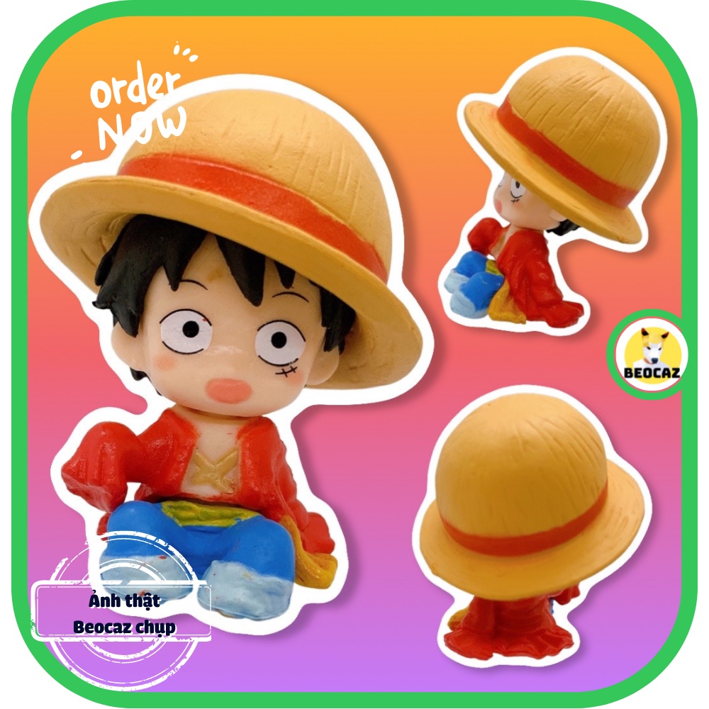 Mô Hình One Piece Đảo Hải Tặc Monkey D Luffy Đồ Chơi Beocaz trưng bày trang trí dễ thương nhân vật Zoro Nico set 4